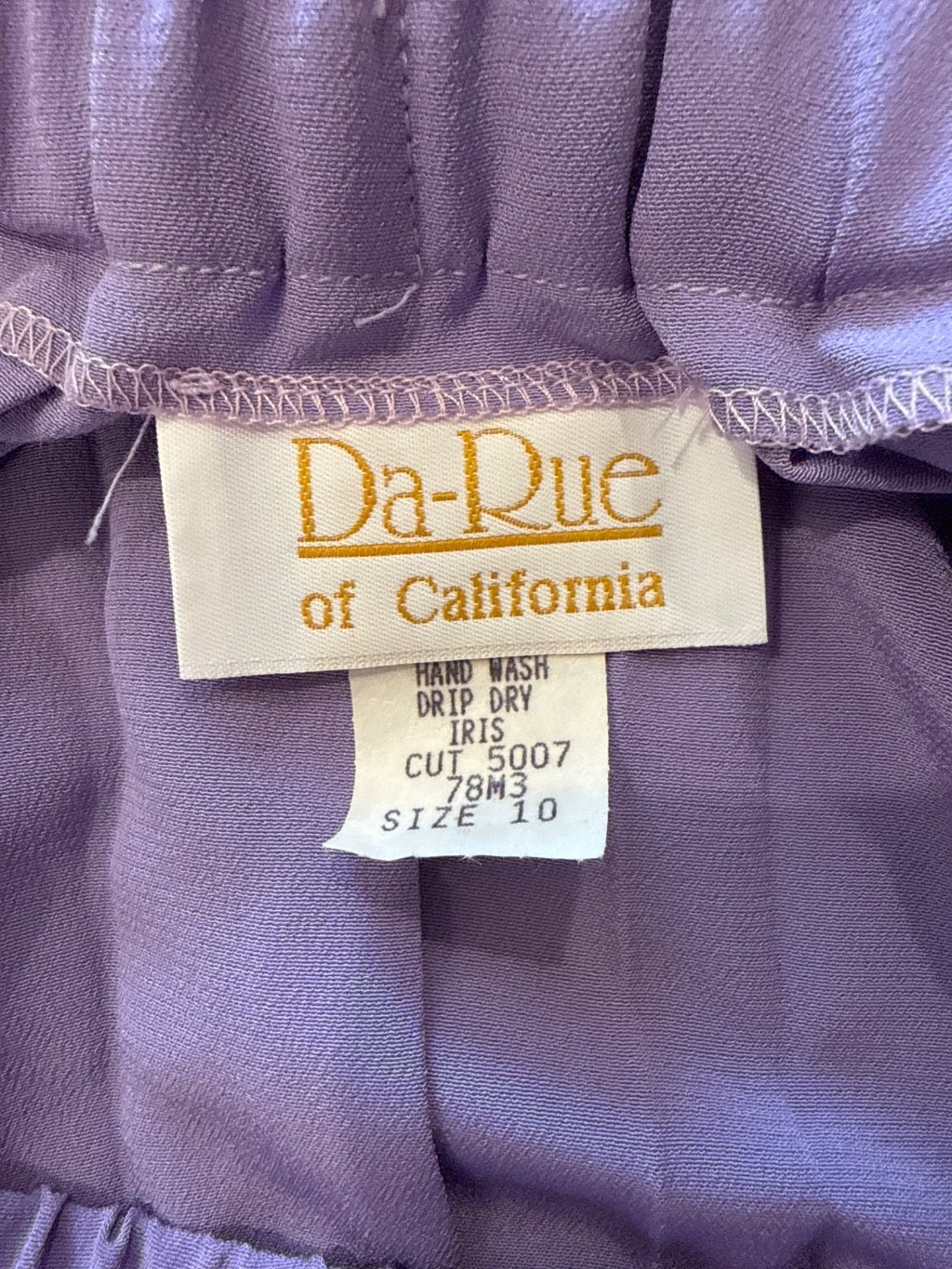 Da-Rue Vintage Pleated Skirt Purple Size 10 — 80s by Da-Rue of California, Size 10, $35 - Photo 3