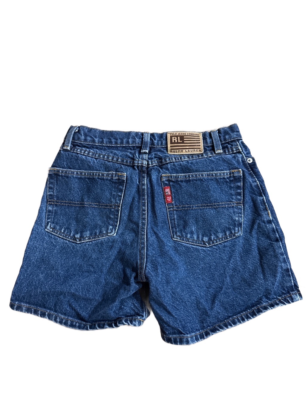 Ralph Lauren Vintage Denim Shorts Blue Size 2 — 90s by Ralph Lauren, Size 2, $64 - Photo 2