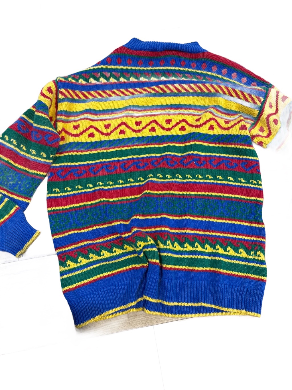 Crazy Horse Vintage Sweater Multi-Color — 90s by Crazy Horse, Size L, $30 - Photo 3