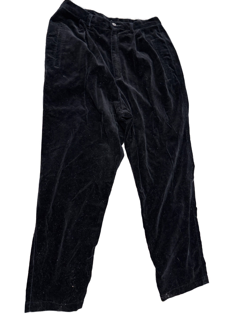 Liz Claiborne Vintage Velvet Pants Black L — 90s by Liz Claiborne, Size 12, $40