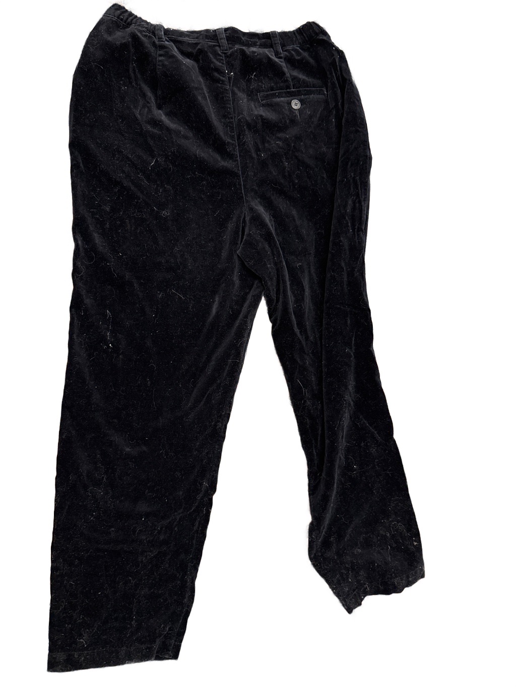 Liz Claiborne Vintage Velvet Pants Black L — 90s by Liz Claiborne, Size 12, $40 - Photo 2