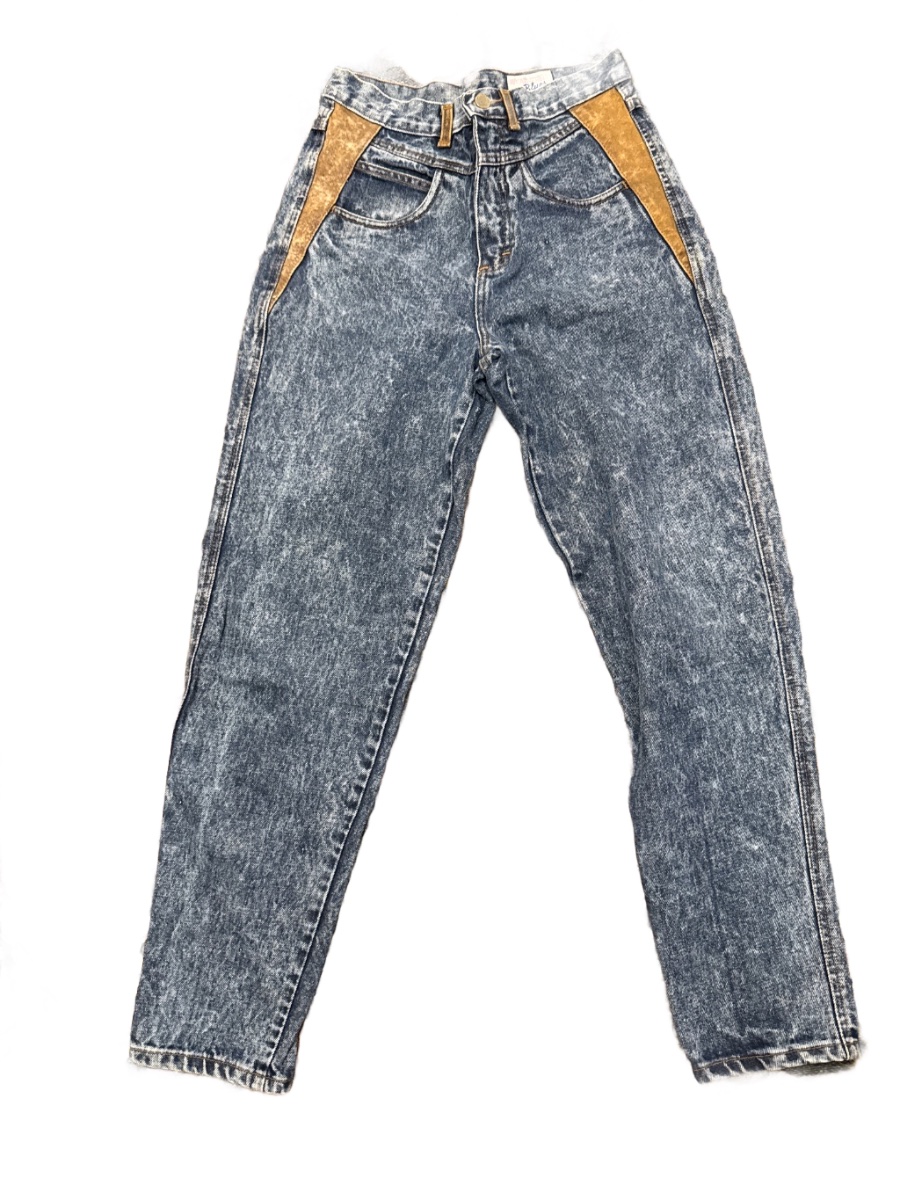 Weathered Blues Vintage Acid Wash Jeans 7/8 — 80s by Weathered Blues, Size 7/8, $68 - Photo 2