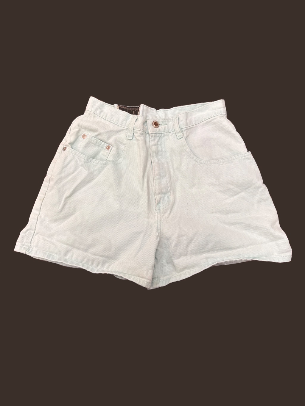 Forenza Vintage Cotton Shorts Mint Green 8 — 90s by Forenza, Size 8, $20