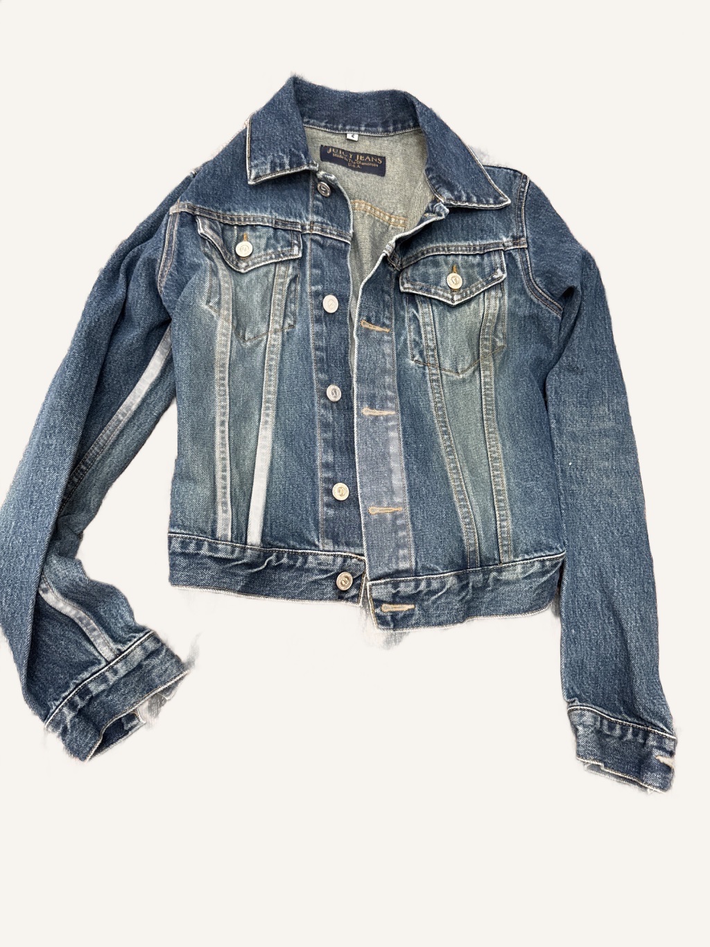 Juicy Jeans Vintage Denim Jacket Blue Small — 90s by Juicy Jeans, Size S, $25