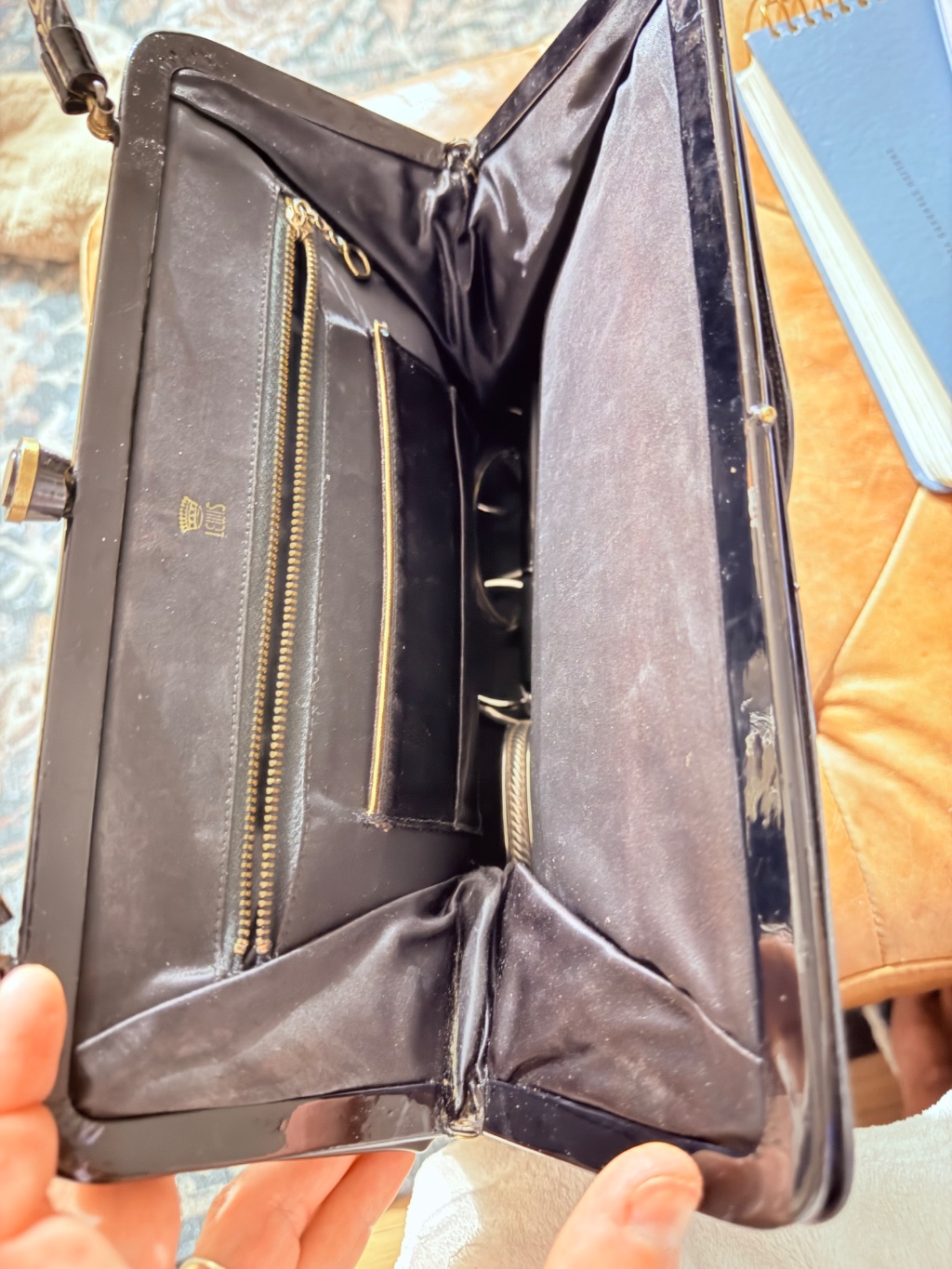 Lewis Vintage Patent Leather Handbag Black — 60s by Lewis, $29 - Photo 4