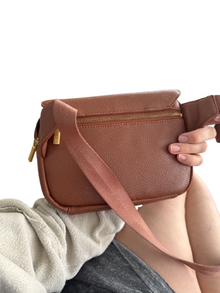 FP Vintage Leather Crossbody Bag Brown — 90s by FP, Size Pleather, $68 - Photo 2