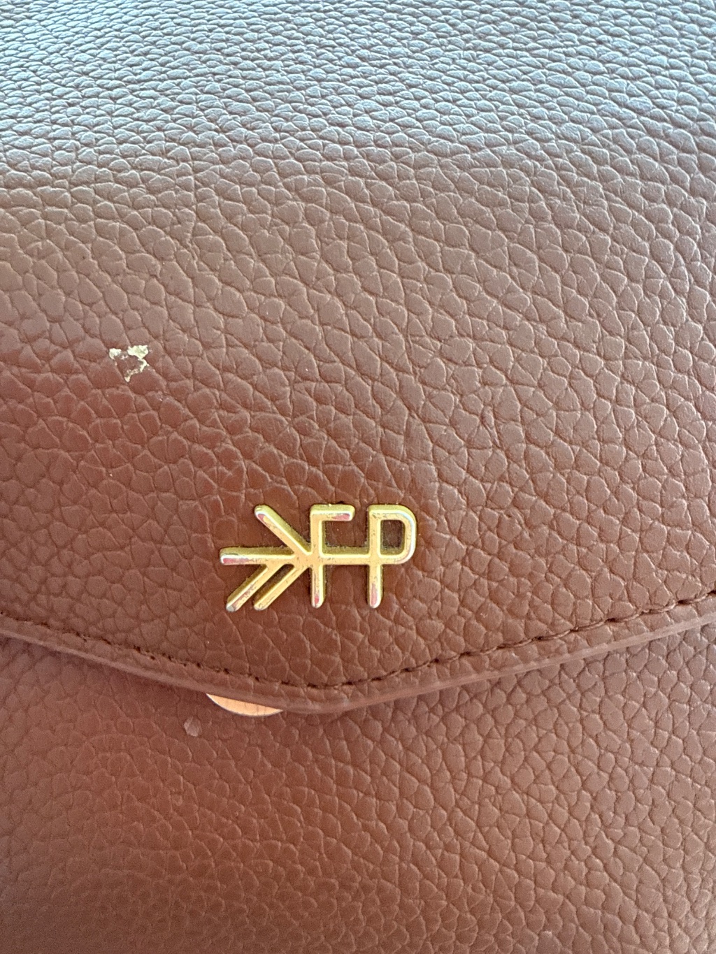 FP Vintage Leather Crossbody Bag Brown — 90s by FP, Size Pleather, $68 - Photo 3