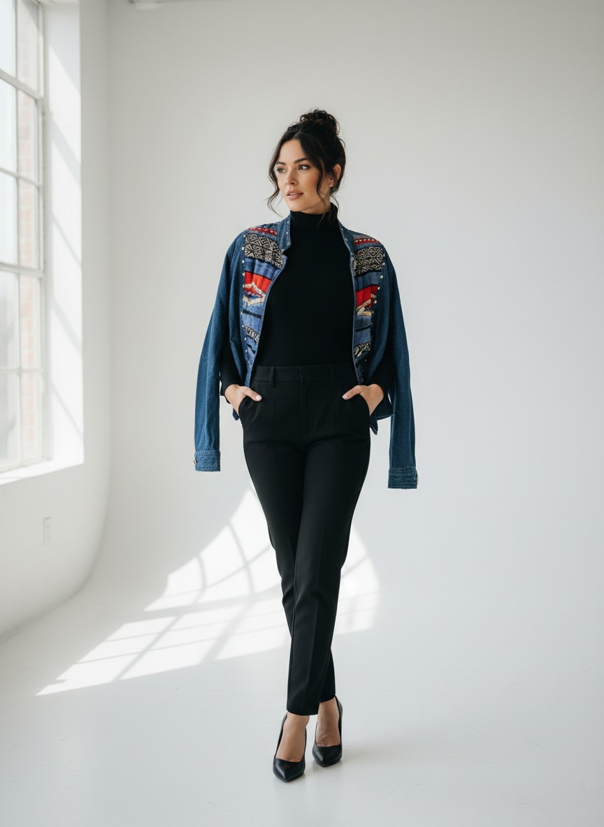 Stonebridge Petites Vintage Denim Jacket 4P — 90s by Stonebridge Petites, Size 4P, $31